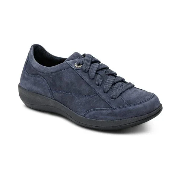 Aetrex Women's Dahlia Lace Up Oxfords- Navy