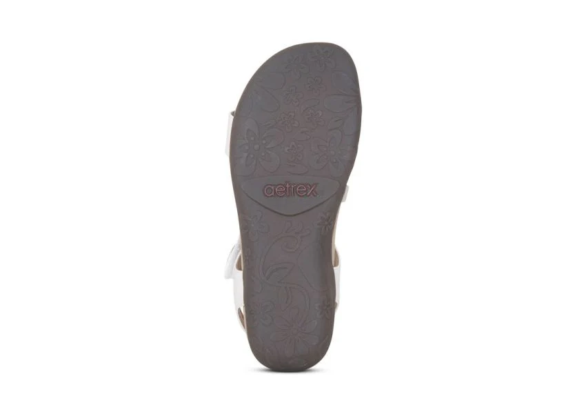 Aetrex Women's Jess Sandals- White - Image 4