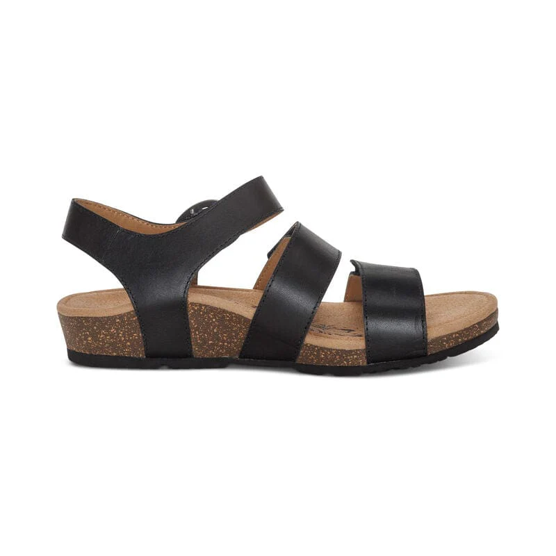 Aetrex Women's Lilly Sandals- Black - Image 2