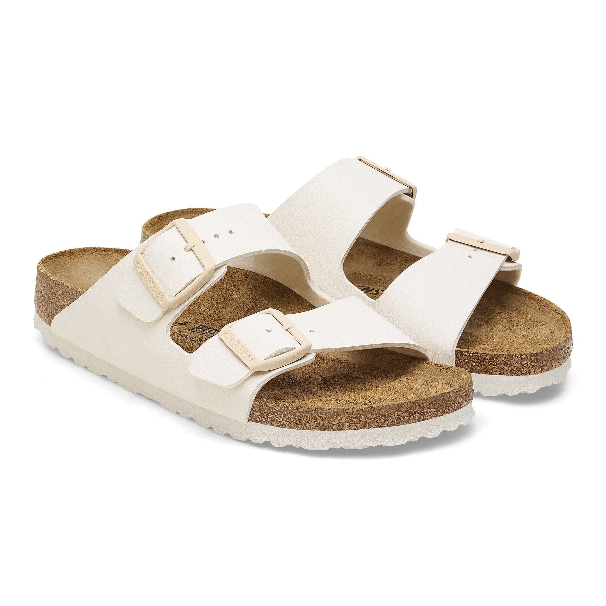 Birkenstock Arizona Birko-Flor Sandals- Eggshell - Image 6
