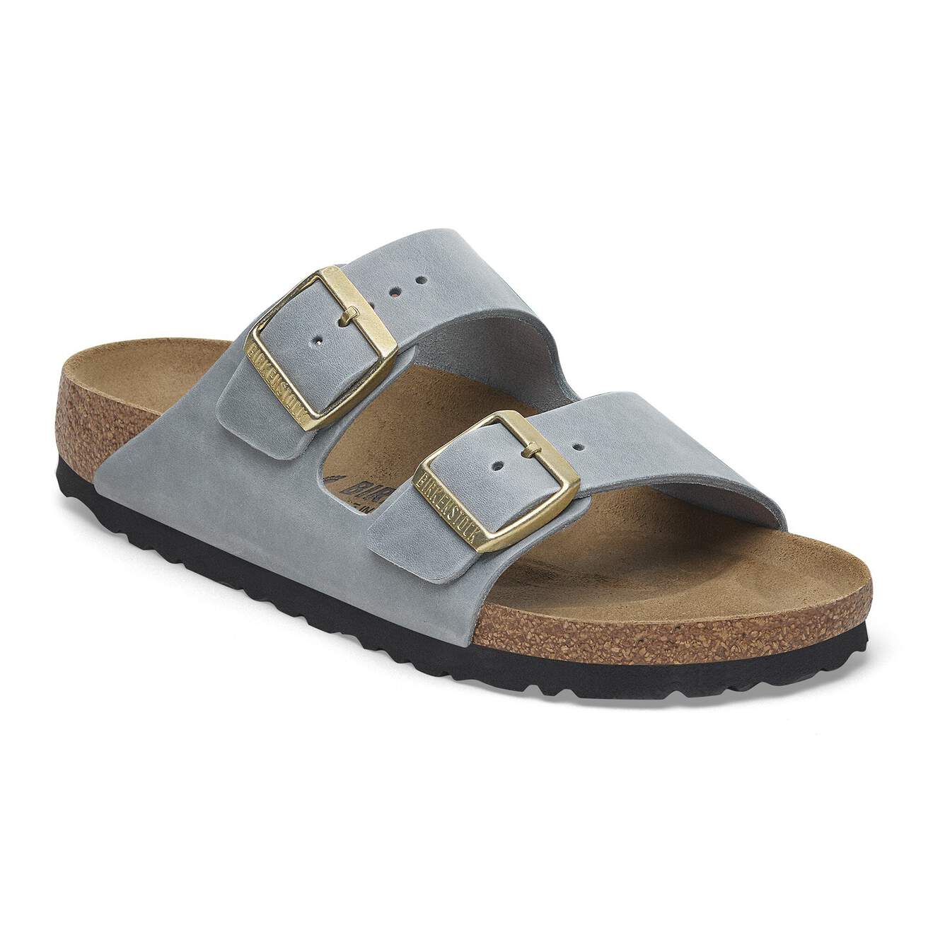 Birkenstock Arizona Sandals- Basalt Gray Oiled Leather