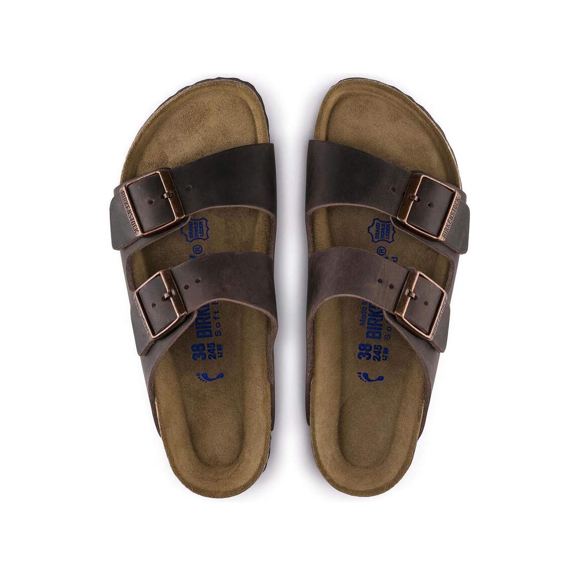 Birkenstock Arizona Sandals (Soft Footbed)- Habana Oiled Leather - Image 2