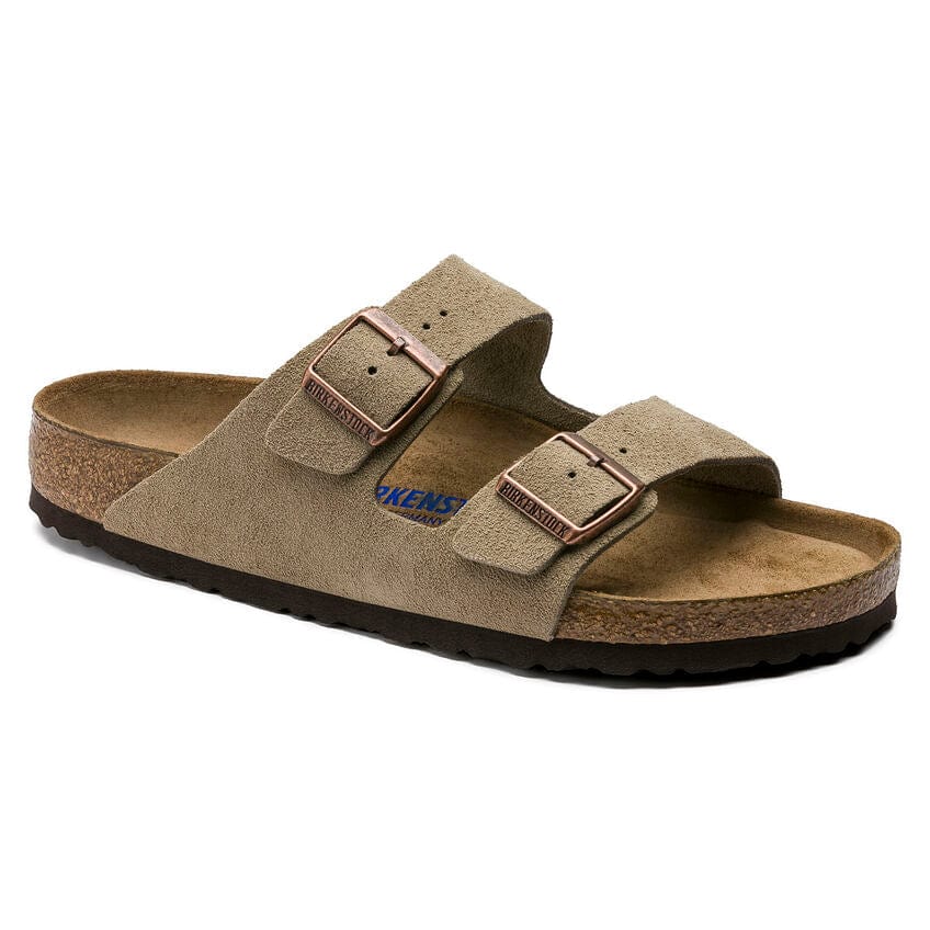 Birkenstock Arizona Sandals (Soft Footbed)- Taupe Suede