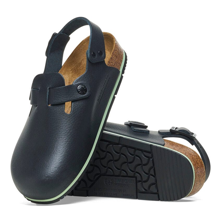 Birkenstock Tokio Pro Clogs- Black Leather - Image 2