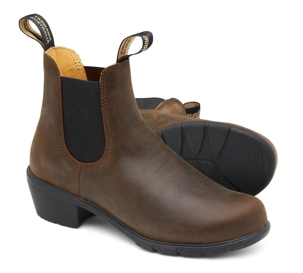 Blundstone #1673 Women’s Series Heel Boots - Antique Brown - Image 3