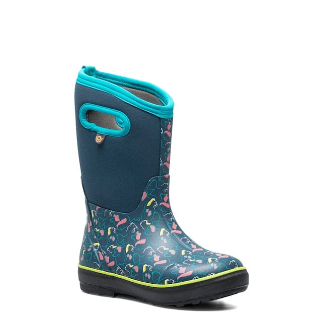 Bogs Kids Classic Boots- Blue/ Pets - Image 2
