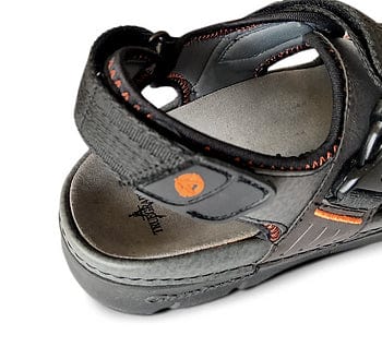 Cambrian Men's Mariner Sport Walking Sandals- Dark Grey/ Orange - Image 2