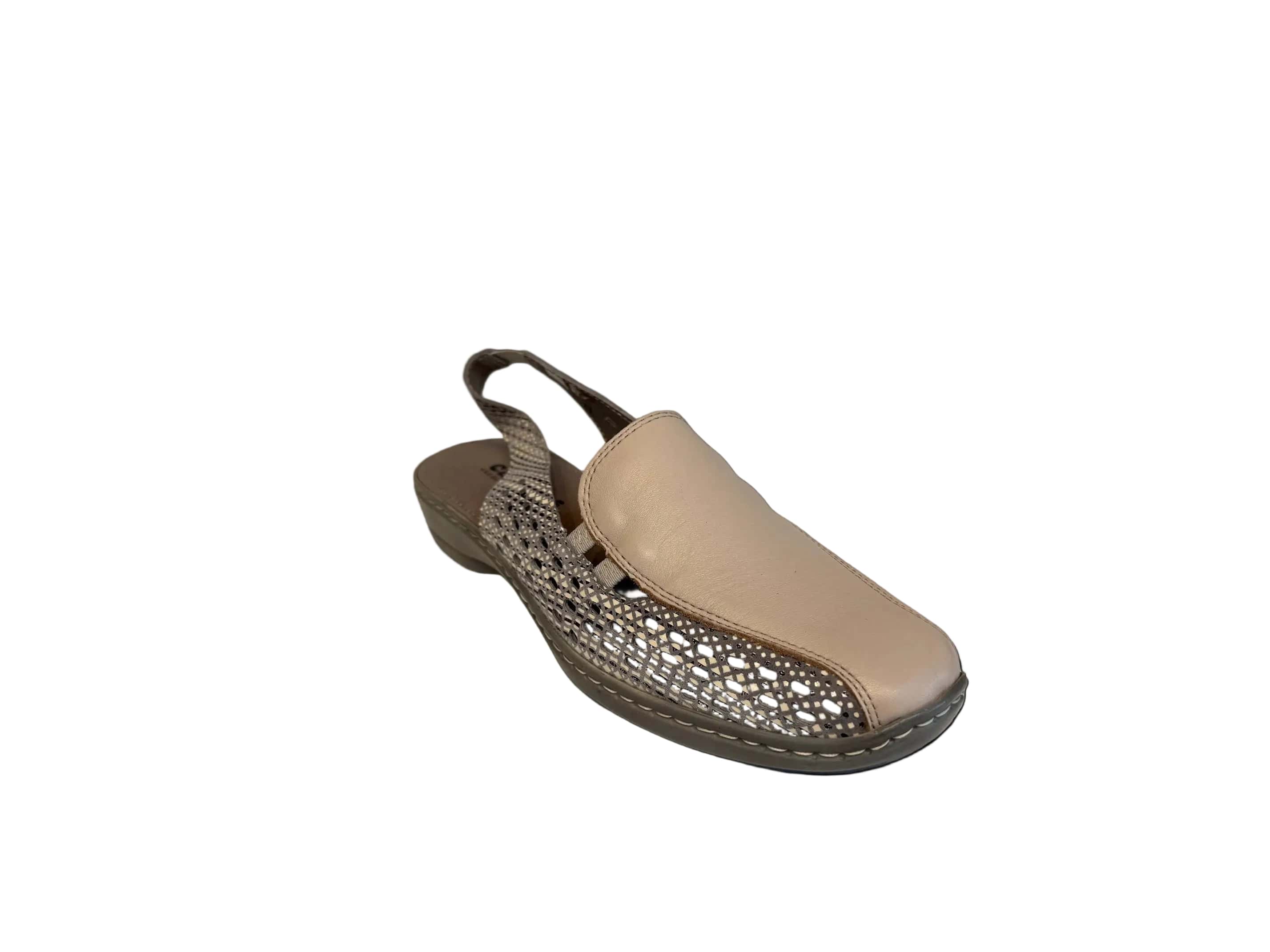 Cassini Women's Mot Slingback Loafers- Taupe/ Squaw - Image 2