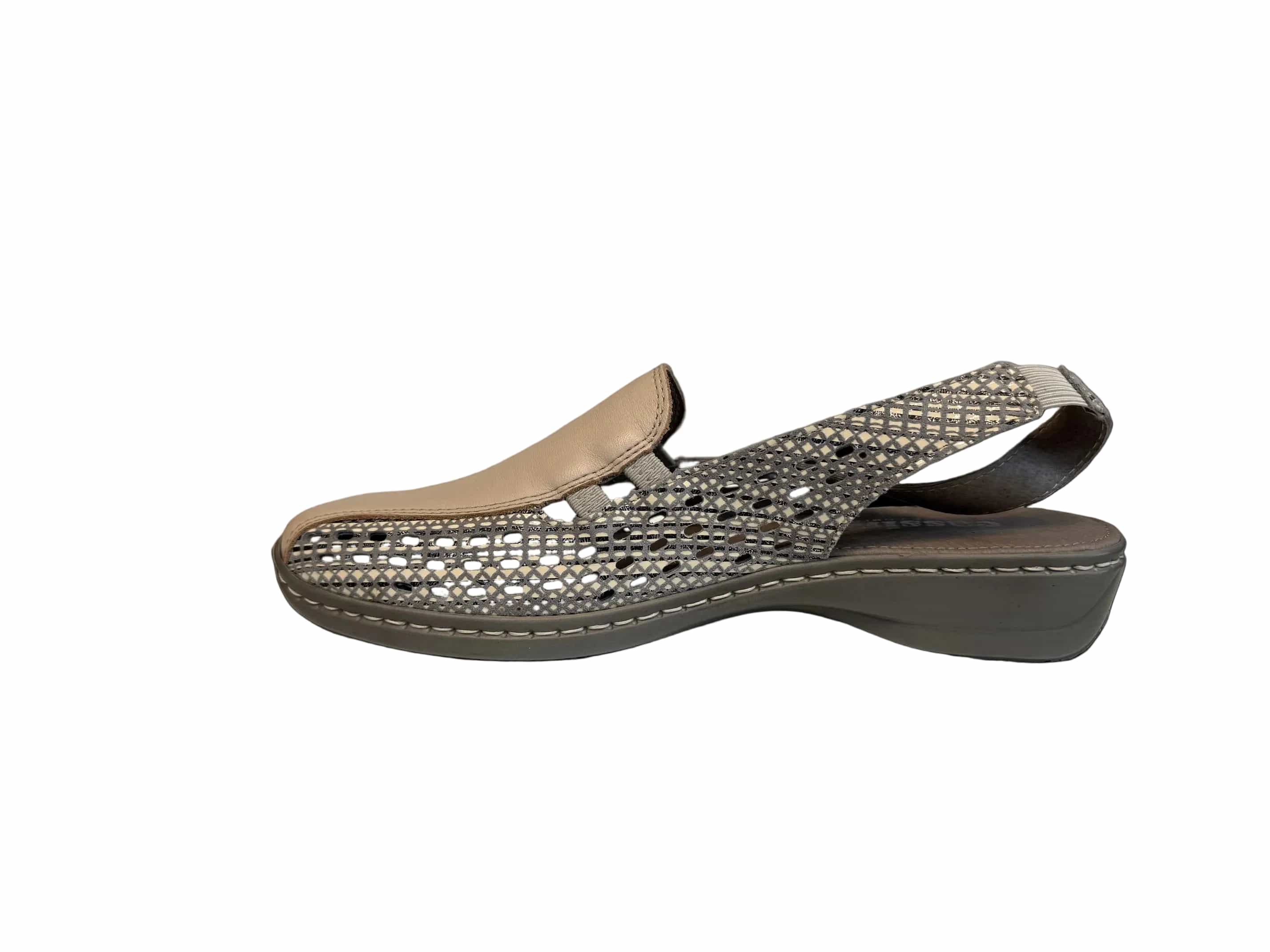 Cassini Women's Mot Slingback Loafers- Taupe/ Squaw - Image 3
