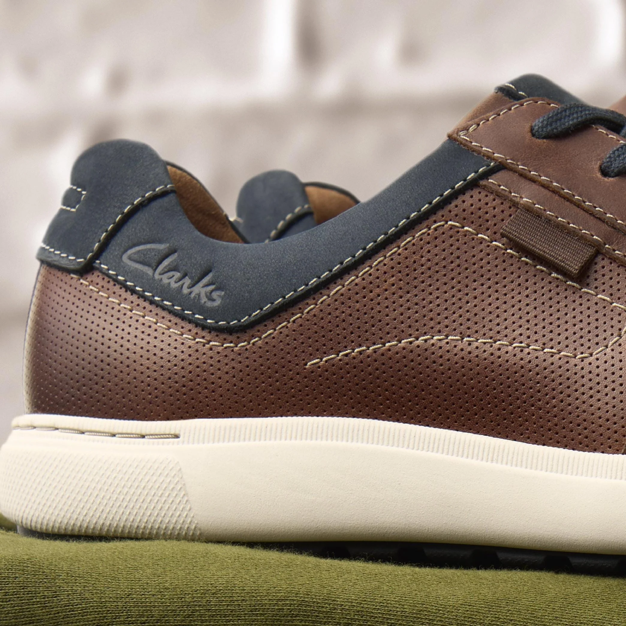 Clarks Men's Mapstone Lace- Mahogany Leather - Image 3