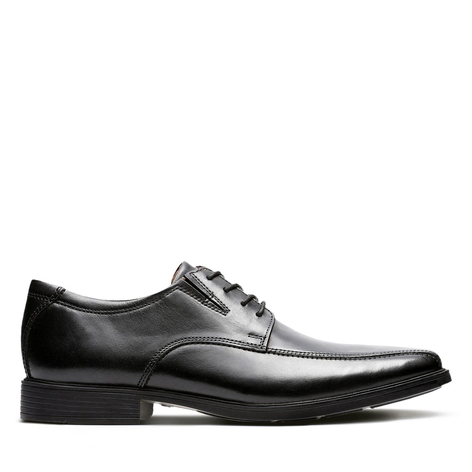 Clarks Men's Tilden Walk Lace Dress Shoes- Black Leather