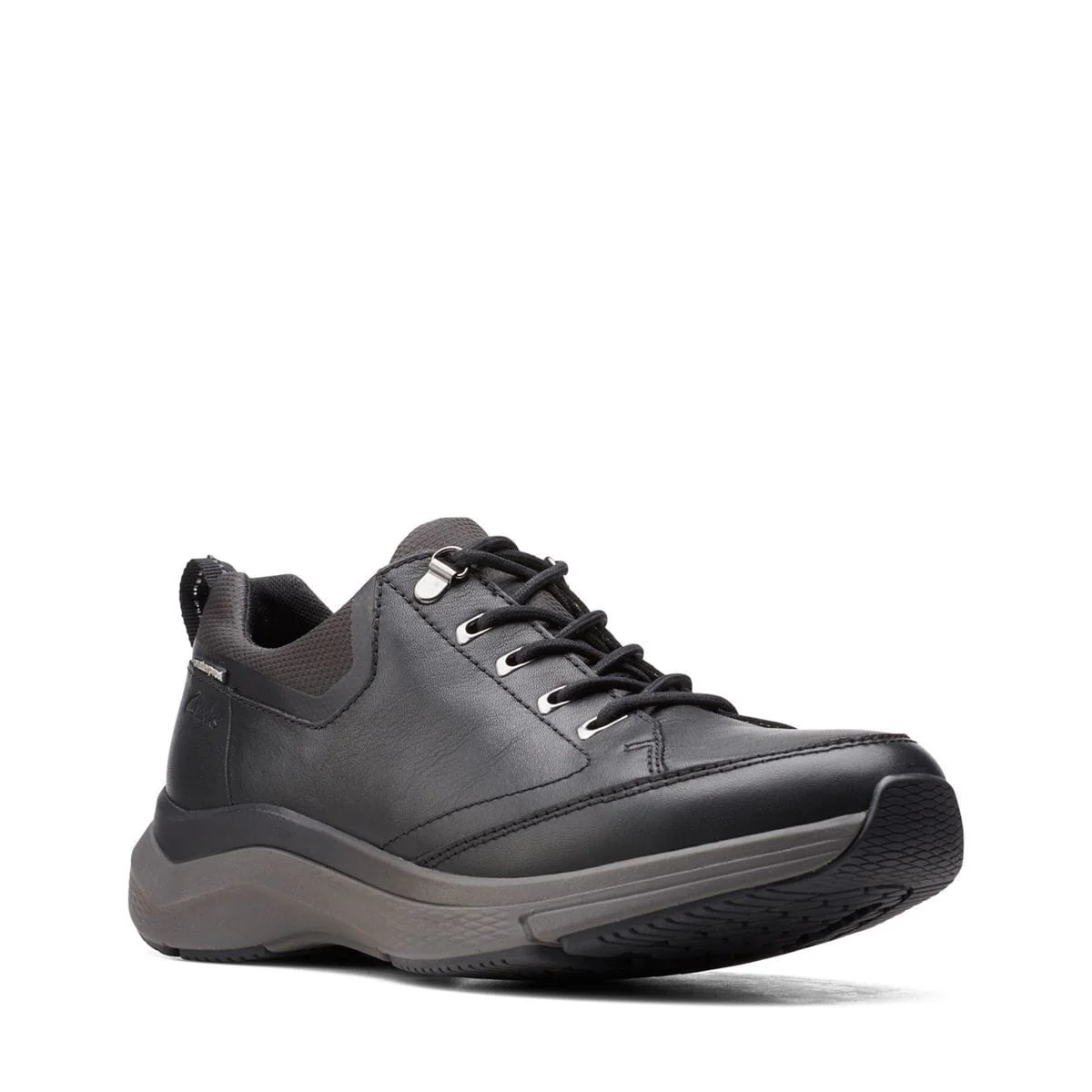 Clarks Men's Wave Vibe 2.0 Sneakers- Black Leather - Image 2