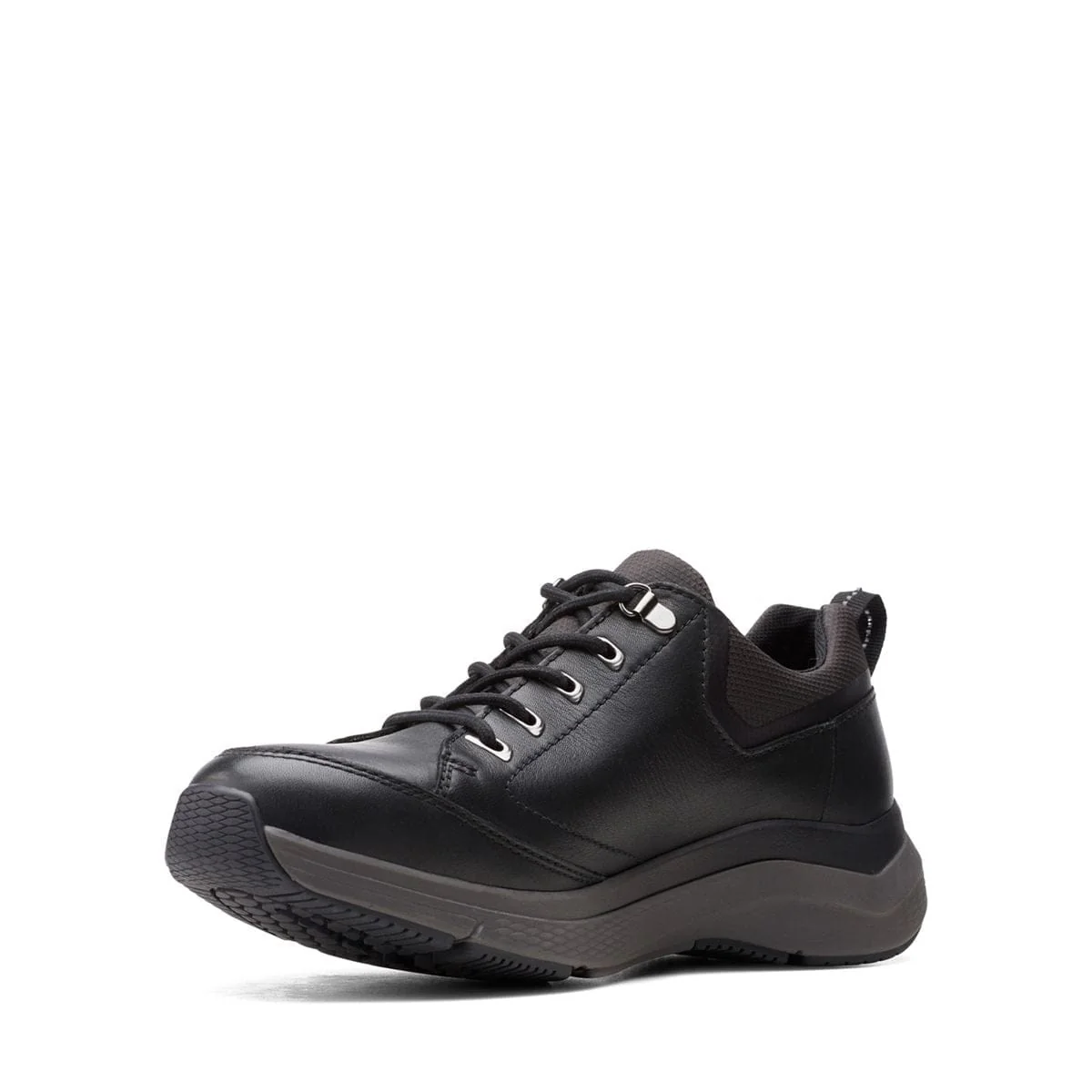 Clarks Men's Wave Vibe 2.0 Sneakers- Black Leather - Image 4