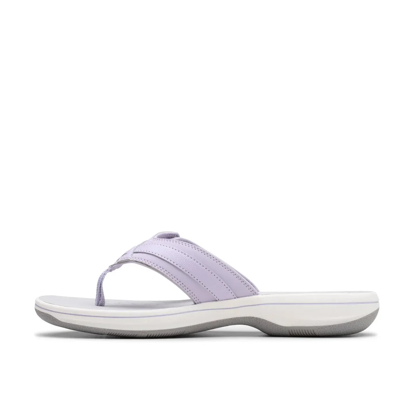 Clarks Women's Breeze Sea Flips- Lavender Nubuck - Image 2