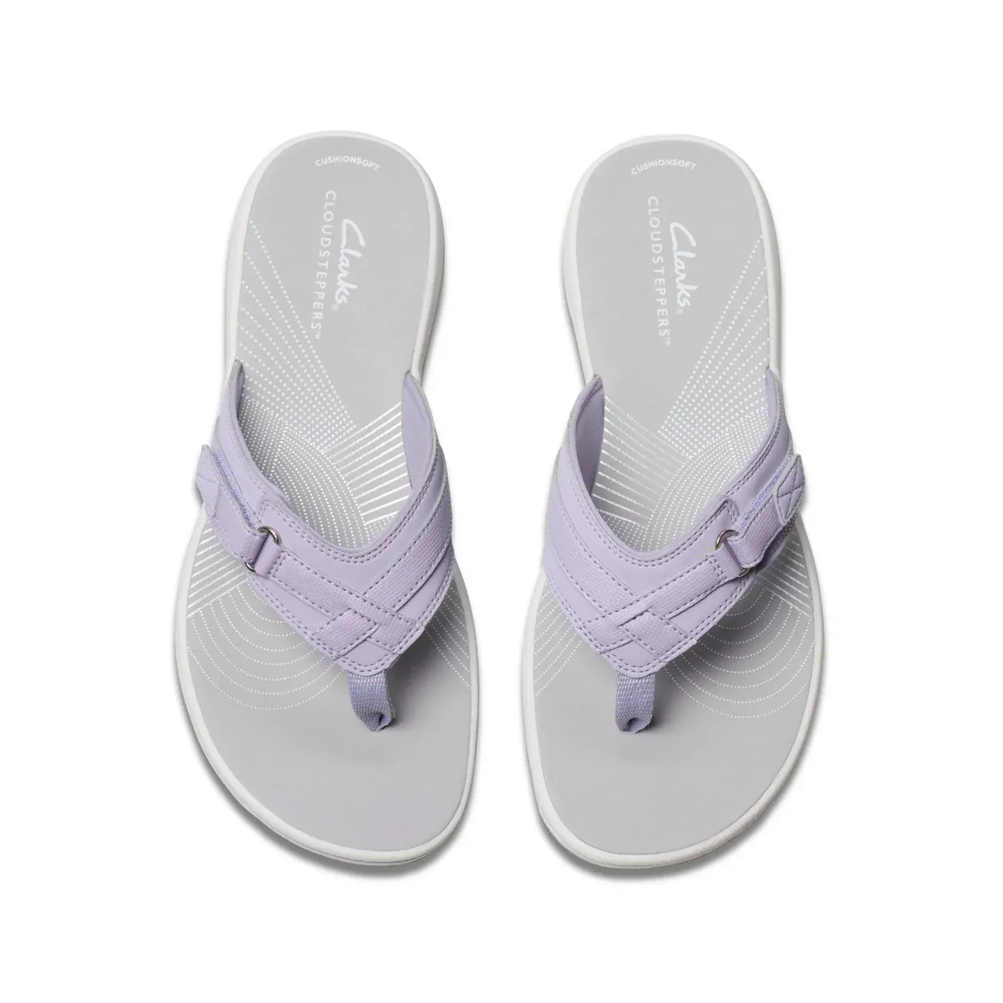 Clarks Women's Breeze Sea Flips- Lavender Nubuck - Image 3