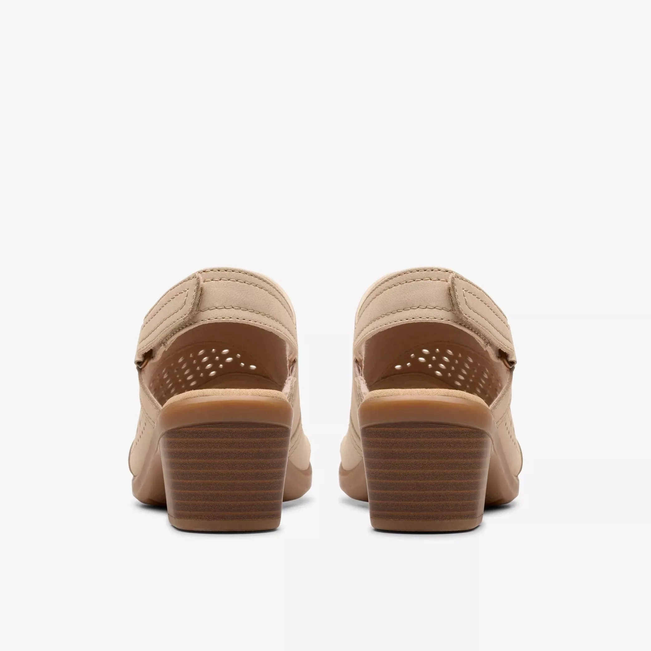 Clarks Women's Emily 2 Mist Heels- Sand Nubuck - Image 6