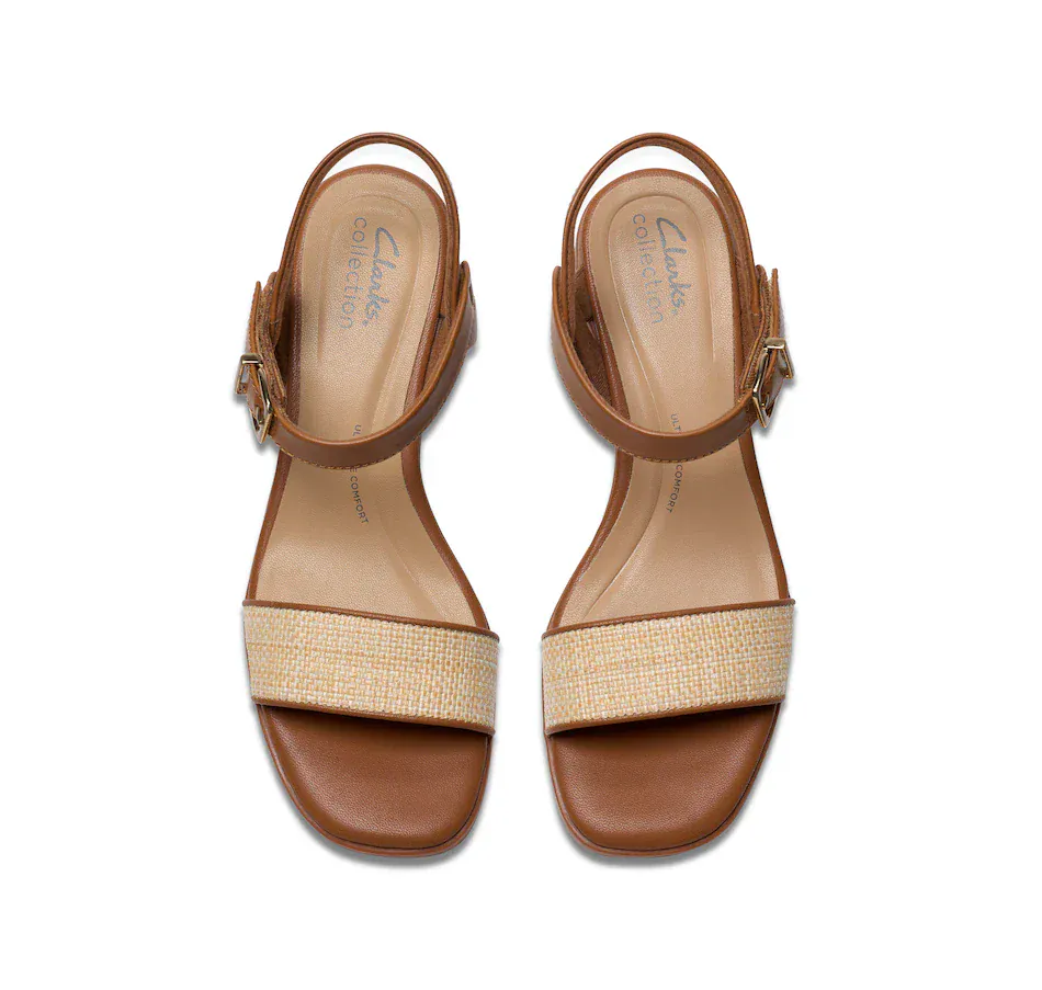 Clarks Women's Jaylan Ray Heels- Natural Interest - Image 5