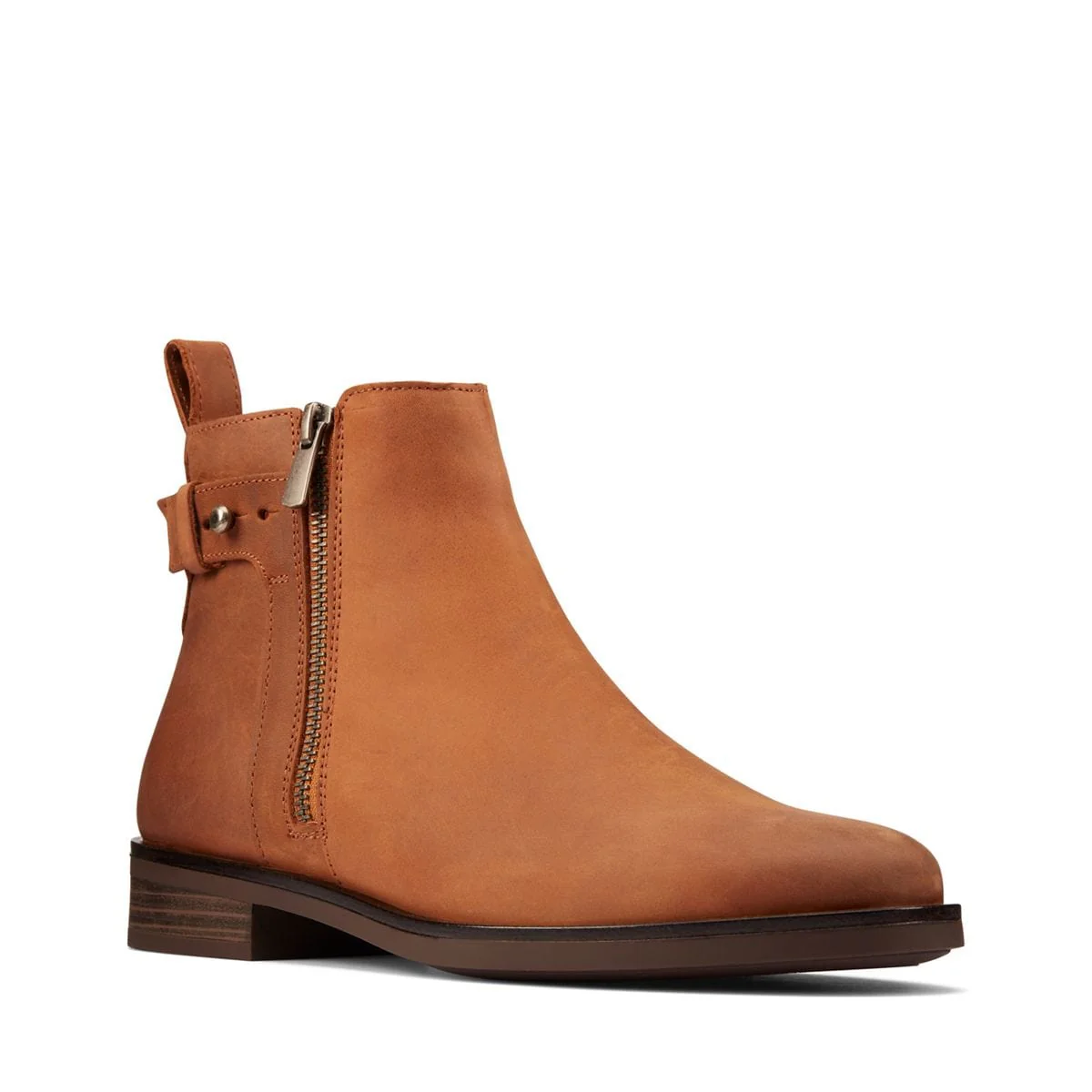 Clarks Women's Memi Lo Ankle Boots- Dark Tan Leather - Image 2