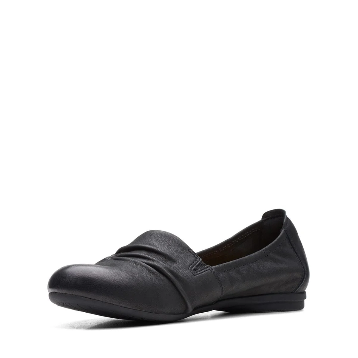 Clarks Women's Rena Way Flats- Black Leather - Image 2