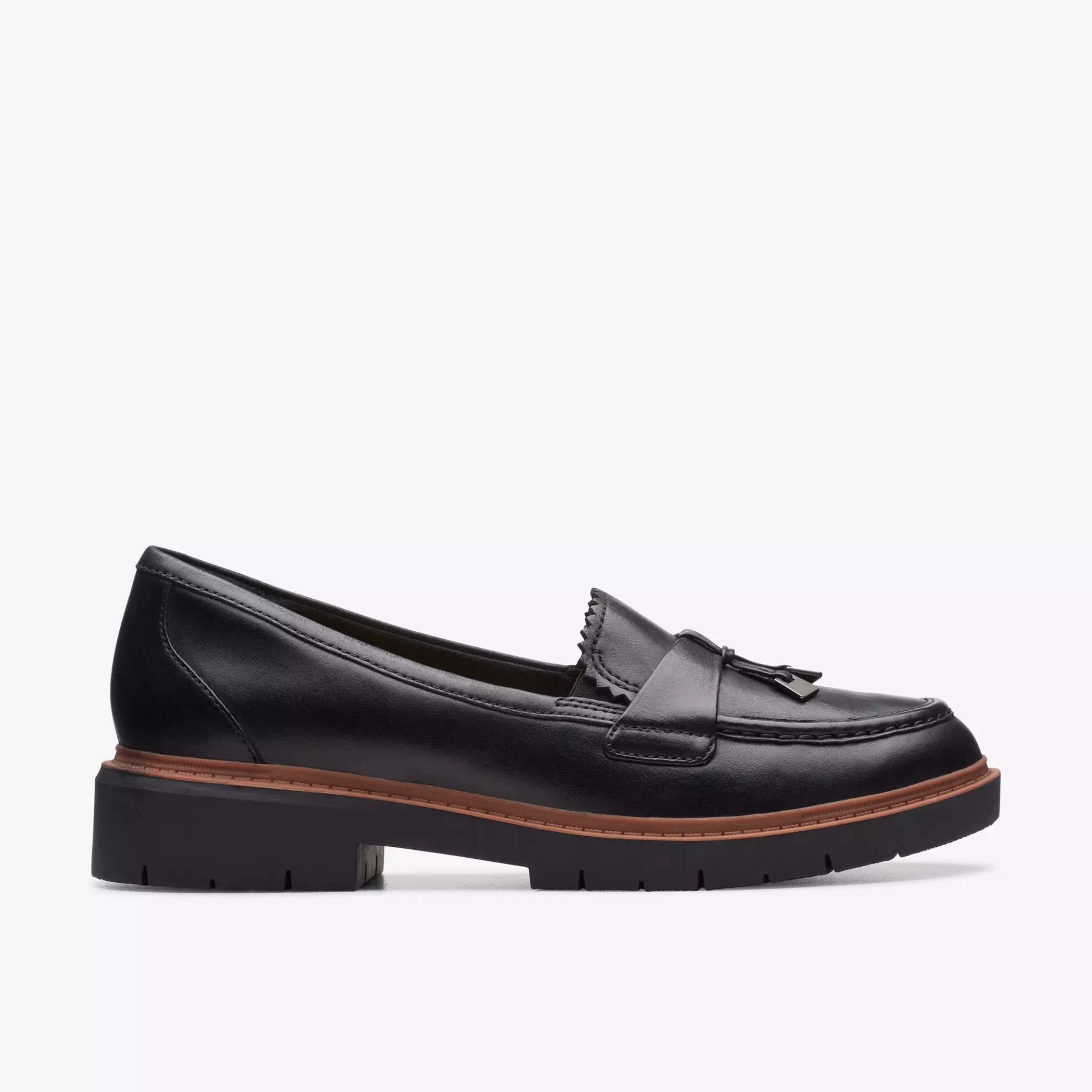 Clarks Women's Westlynn Bella Loafers- Black Leather