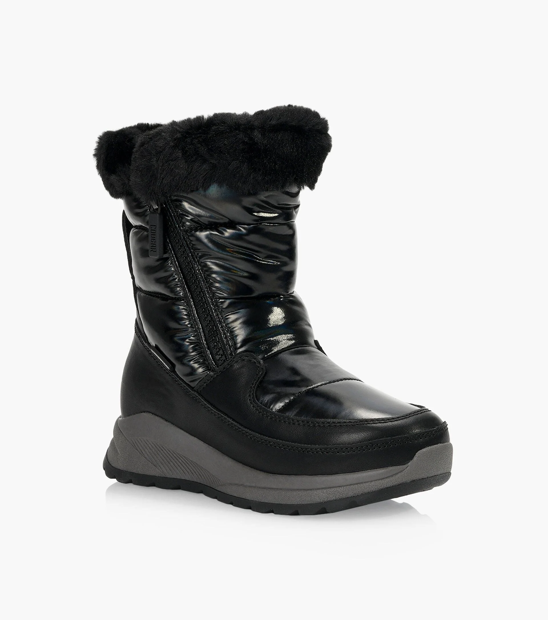 Cougar Kids Starla Boots- Black Shiny - Image 2