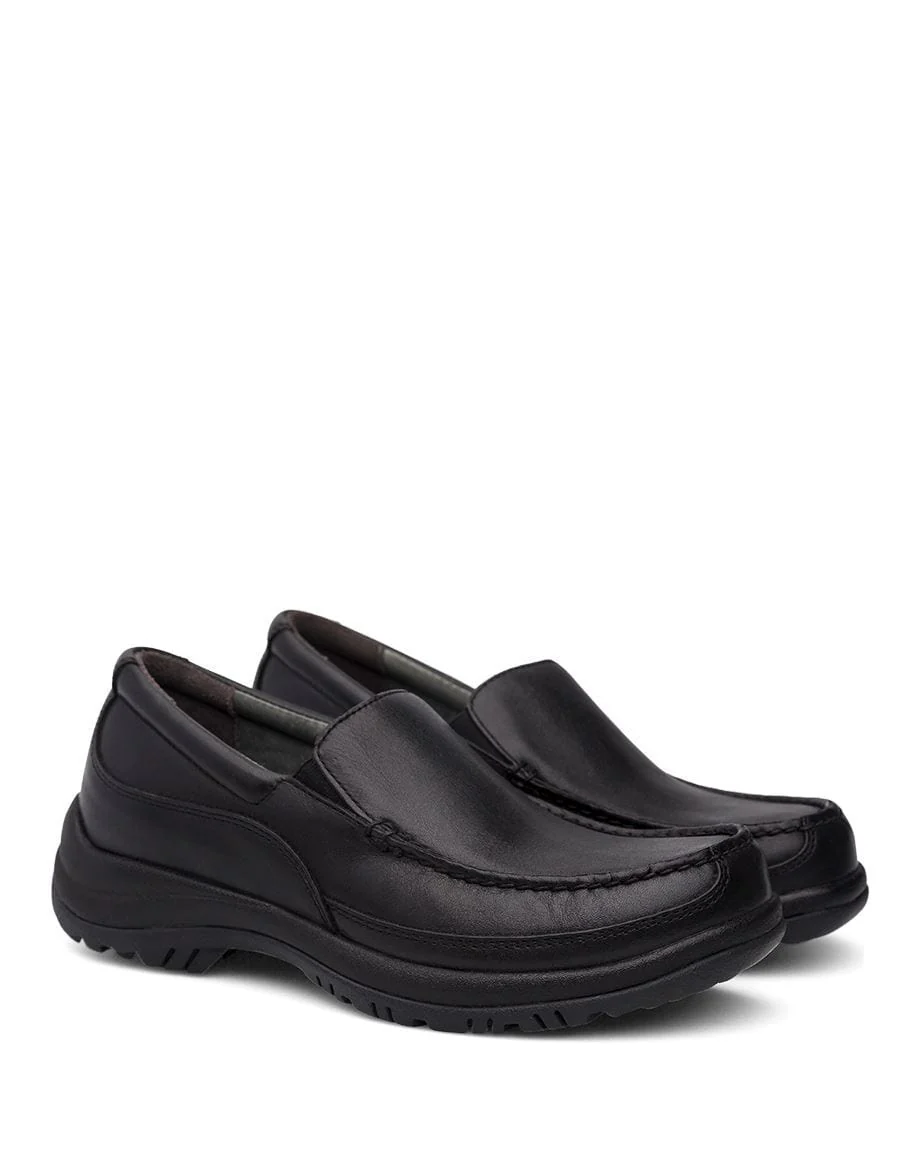 Dansko Men's Wayne Shoes- Black Full Grain - Image 3