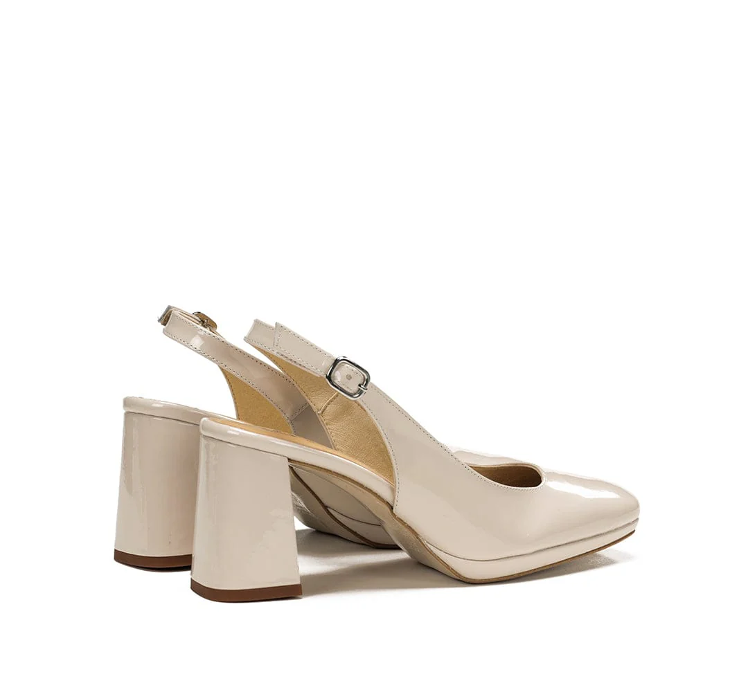 Dorking Women's Karla Slingback Pumps- Piuma Lino - Image 3