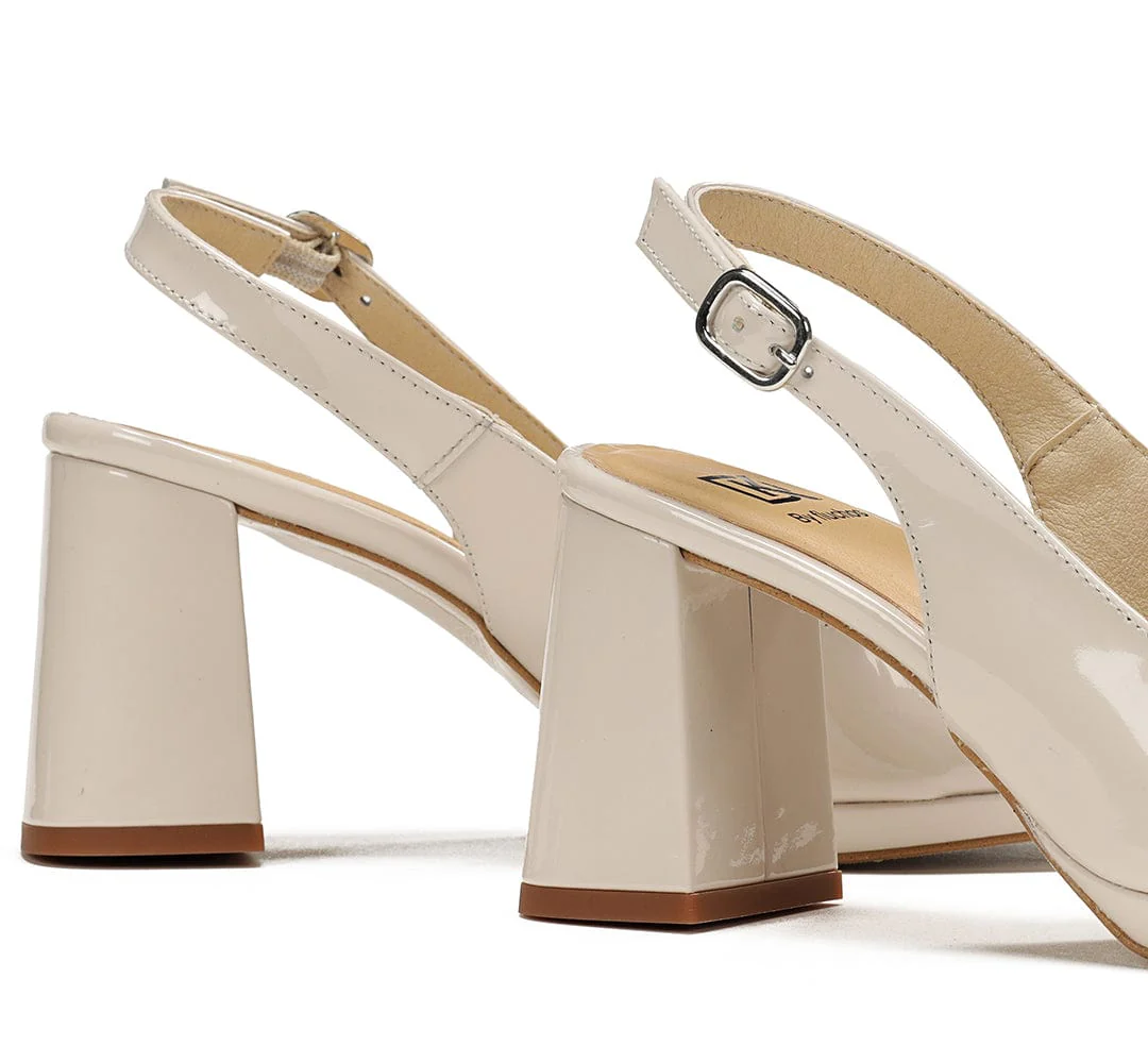 Dorking Women's Karla Slingback Pumps- Piuma Lino - Image 7