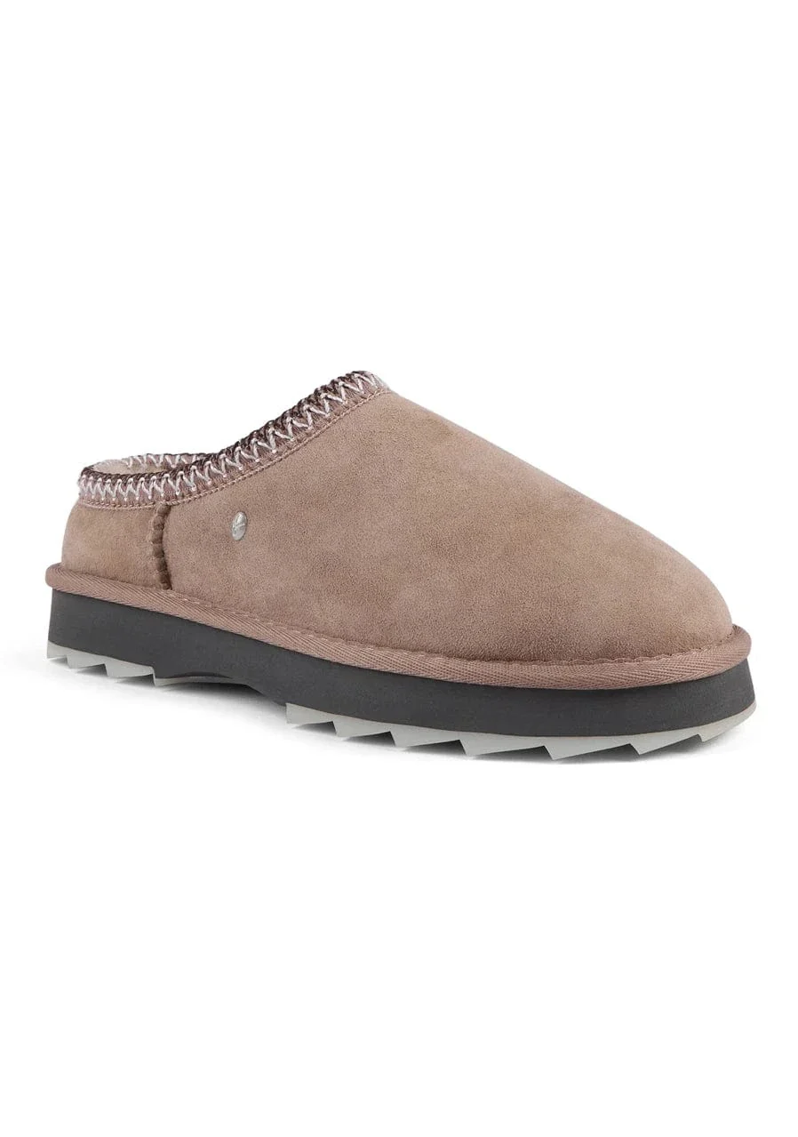 Emu Australia Sharky Scuff Slippers- Mushroom