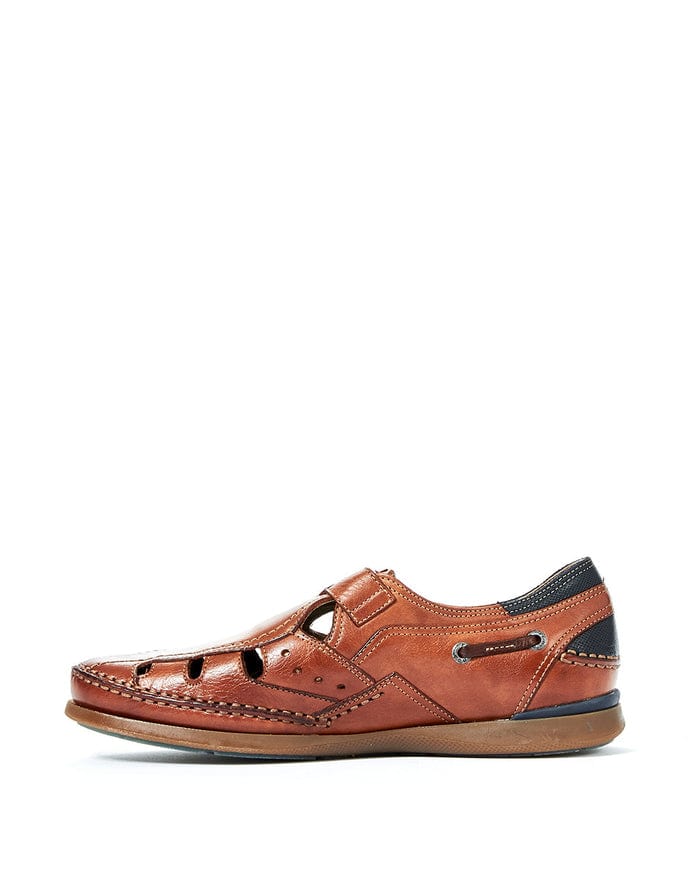 Fluchos Men's Mariner Deck Sandals- Cuero - Image 2