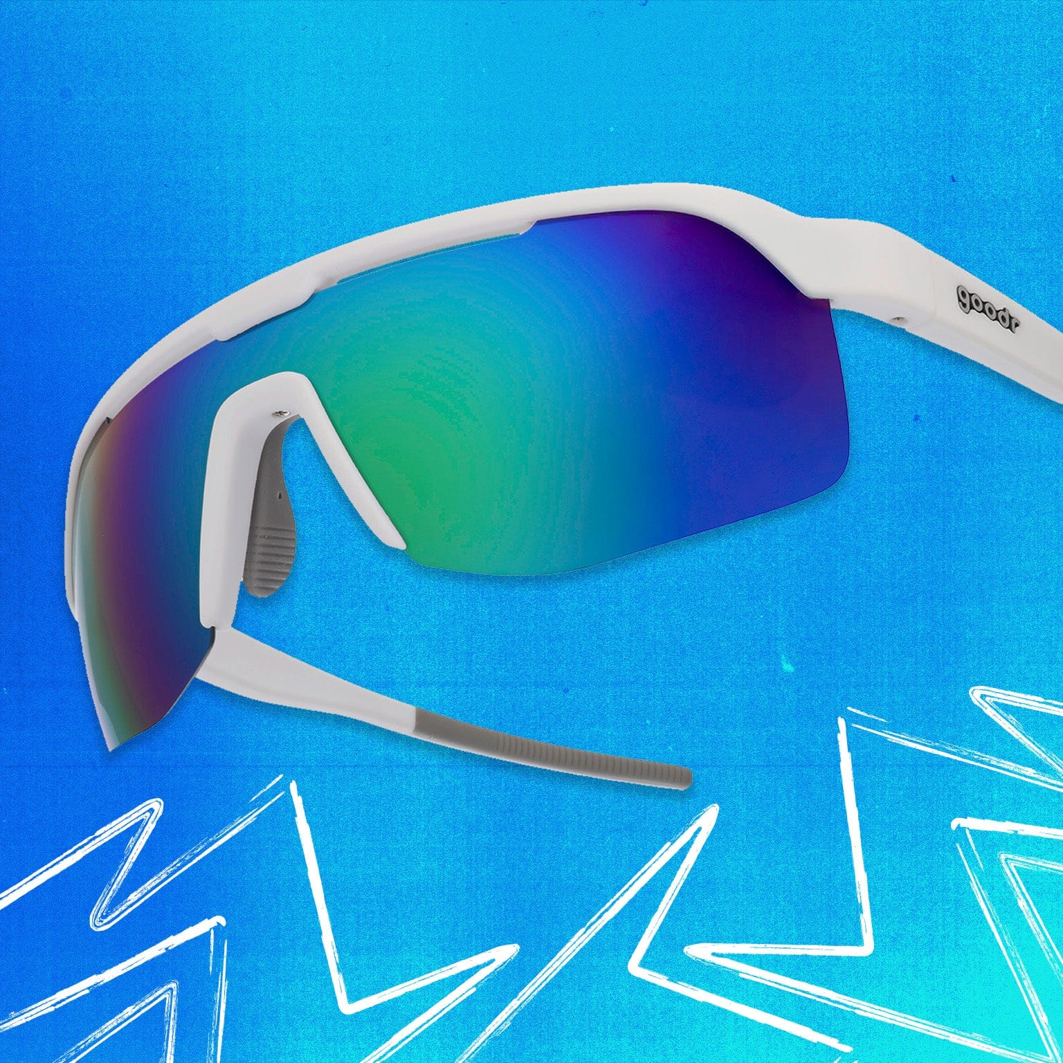 Goodr Canada Bolt G Sunglasses- Aqua Shock Protocol - Image 3