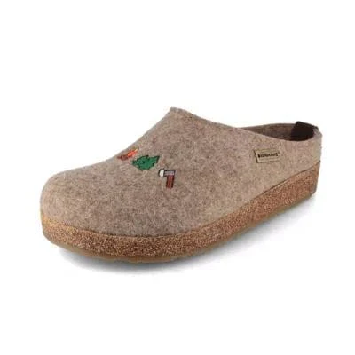 Haflinger Unisex Grizzly Wanderlust Slippers- Hiking Earth - Image 3