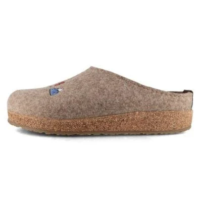 Haflinger Unisex Grizzly Wanderlust Slippers- Hiking Earth - Image 4