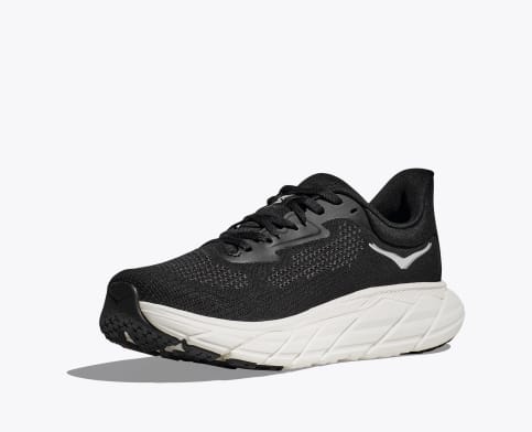 Hoka Men's Arahi 7 Running Shoes- Black/White - Image 3