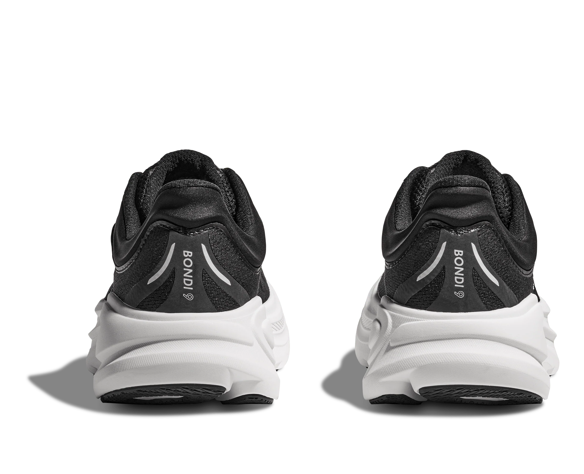 Hoka Men's Bondi 9 Running Shoes- Black/ White - Image 5