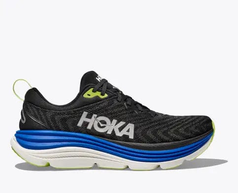 Hoka Men's Gaviota 5 Running Shoes- Black/ Electric Cobalt