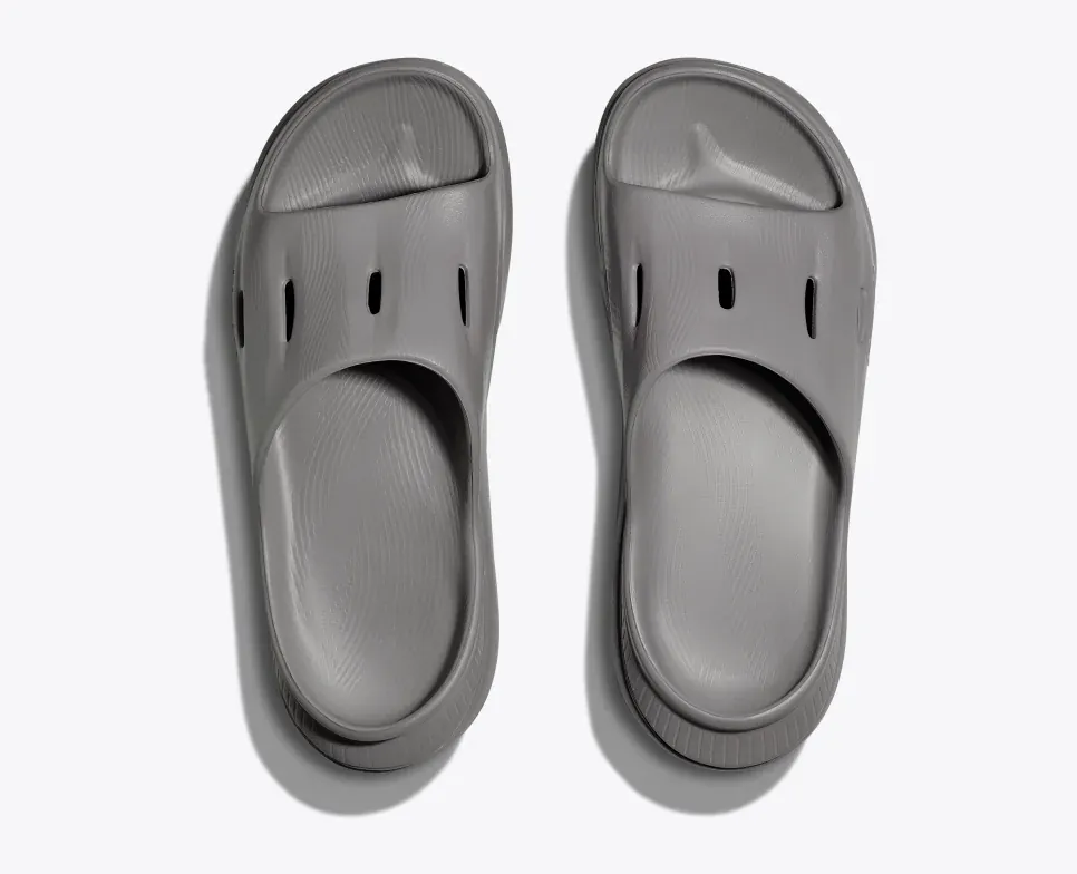 Hoka Unisex Ora Recovery Slides v3- Grey - Image 2