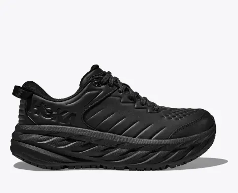 Hoka Women's Bondi Slip Resistant Shoes- Black