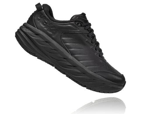Hoka Women's Bondi Slip Resistant Shoes- Black - Image 2