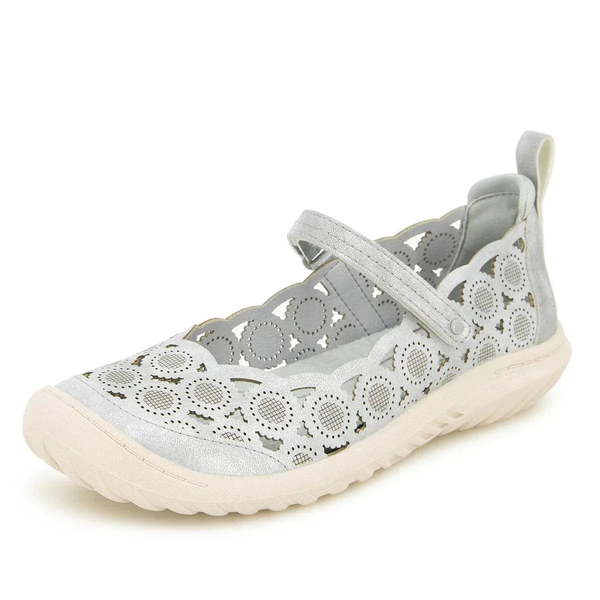 JBU Women's Anne Mary Janes- Silver - Image 2