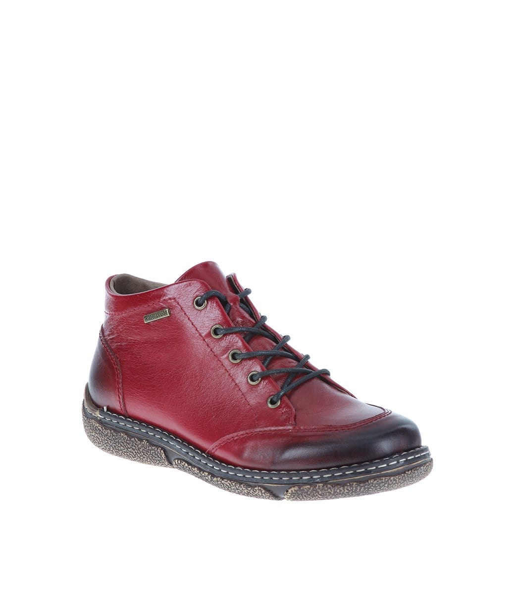 Josef Seibel Women's Priscilla 01 Boots- Red Textured Leather - Image 3