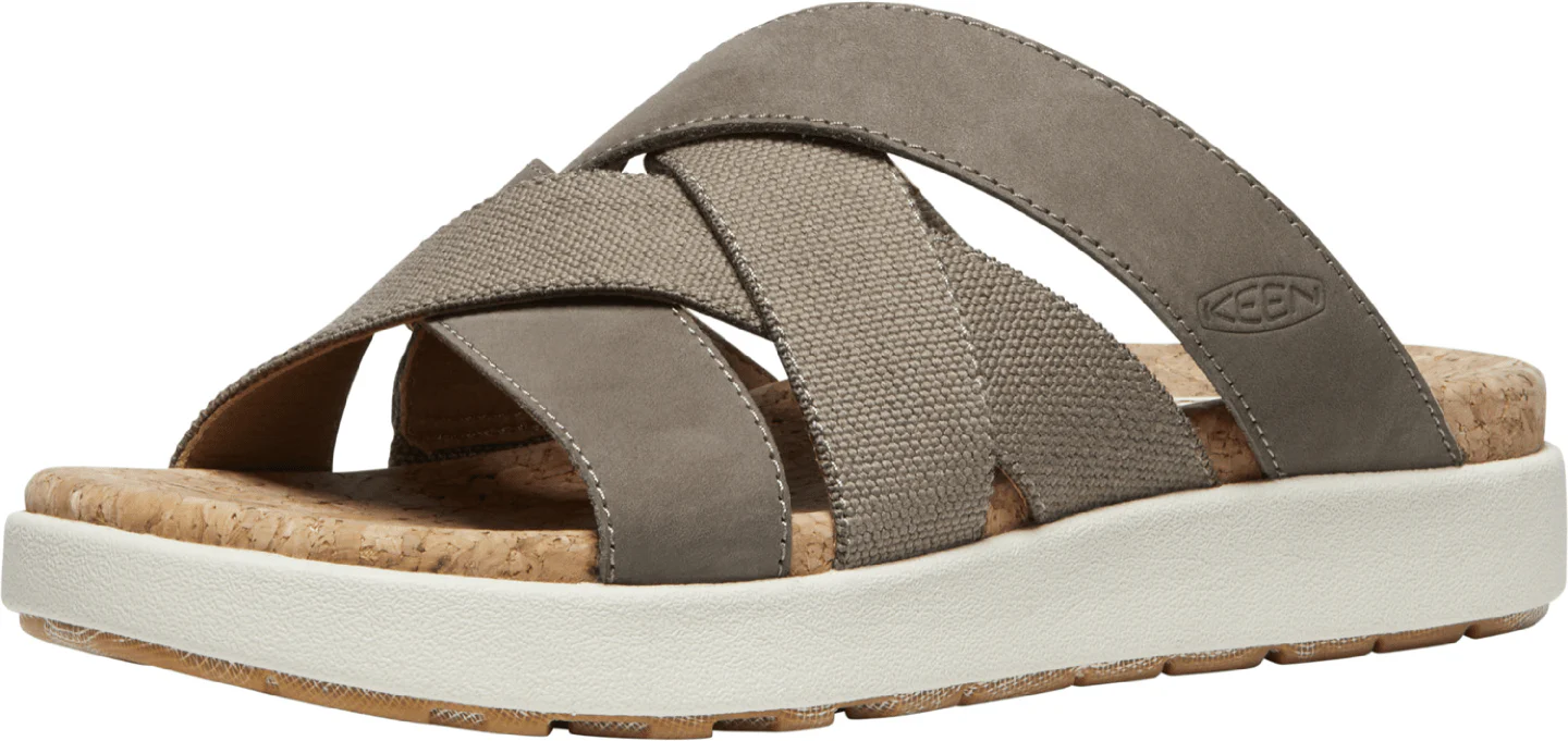 Keen Women's Elle Mixed Slide Sandals- Brindle/ Birch - Image 4