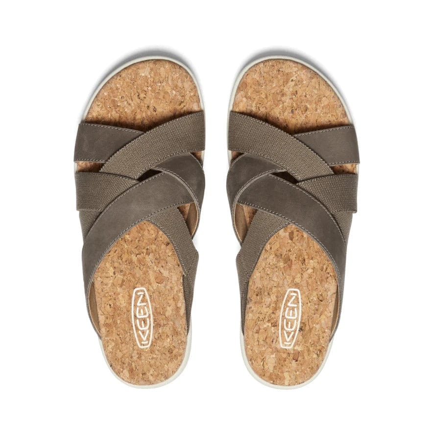 Keen Women's Elle Mixed Slide Sandals- Brindle/ Birch - Image 5