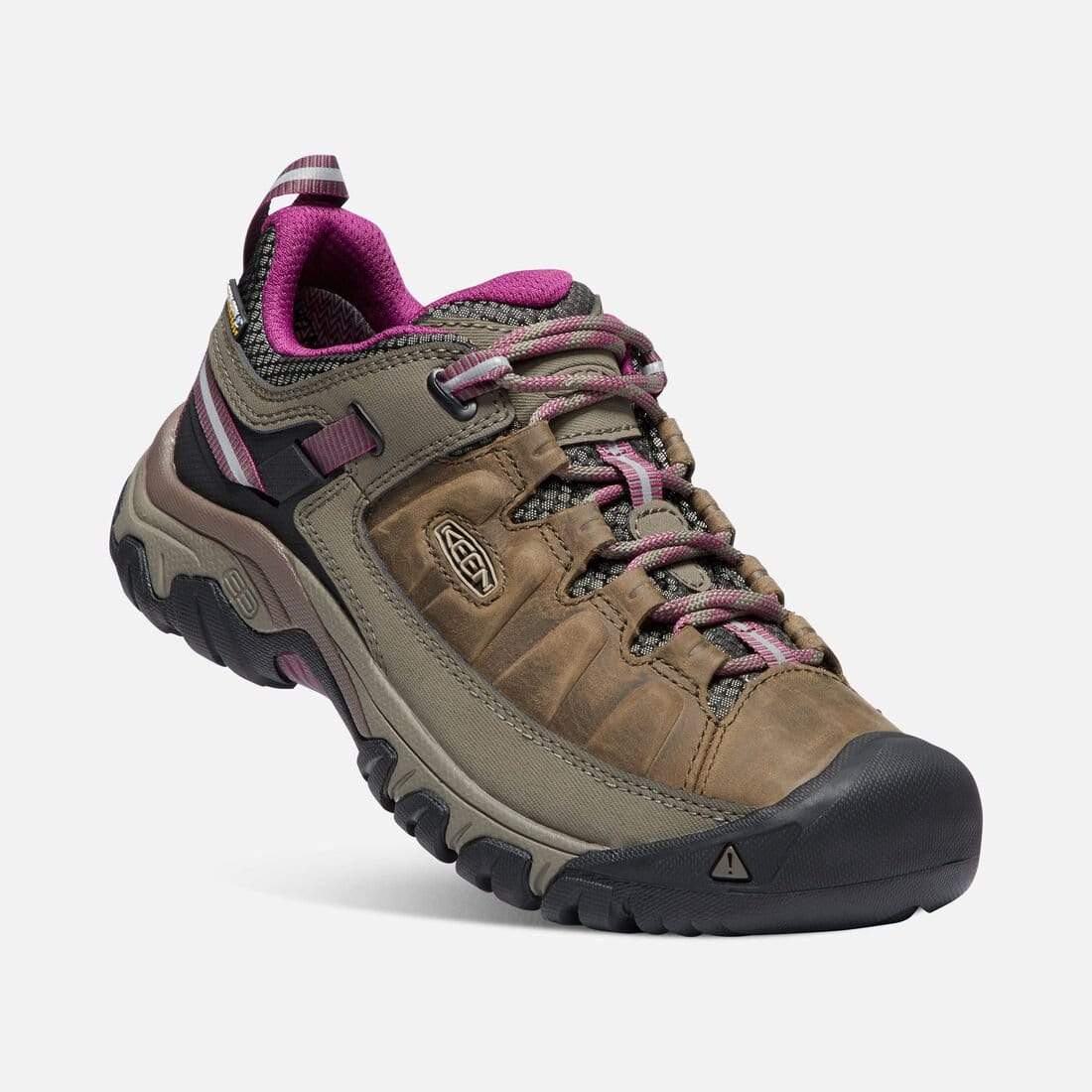 Keen Women's Targhee III Waterproof Hiking Shoes- Weiss/ Boysenberry - Image 2
