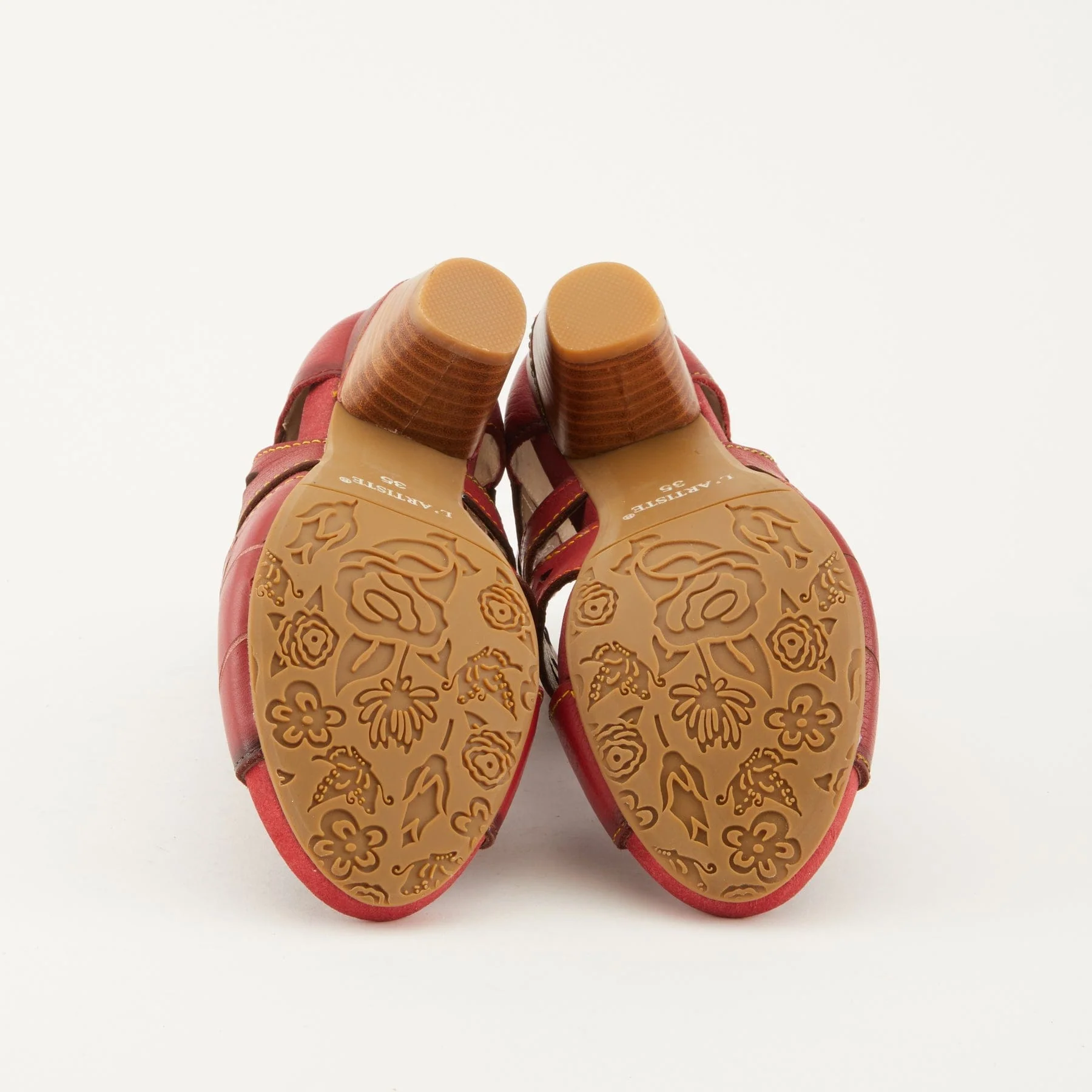 L'Artiste Women's Icon Fleur Heels- Red - Image 4
