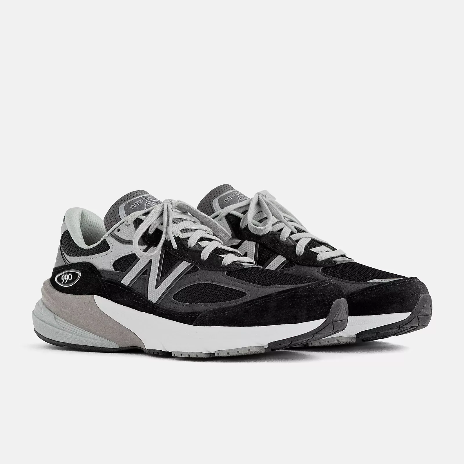New Balance Men's 990v6 Running Shoes- Black/White - Image 2