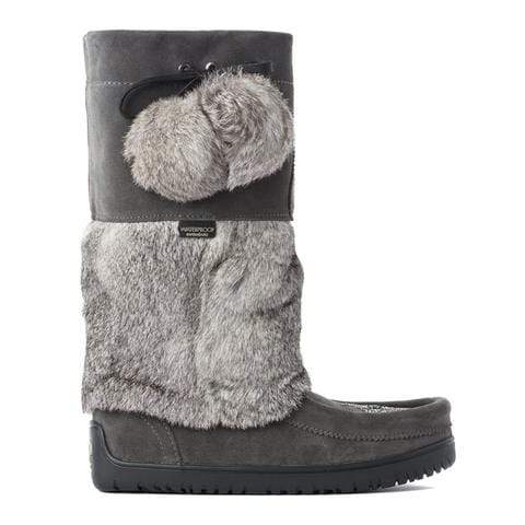 Manitobah Mukluks Snowy Owl Vibram Waterproof Mukluks- Charcoal