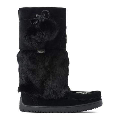 Manitobah Mukluks Snowy Owl Waterproof Mukluks- Black