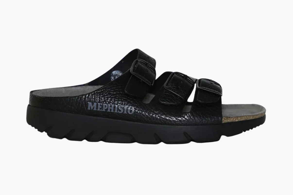 Mephisto Unisex Zach Fit Sandals- Black