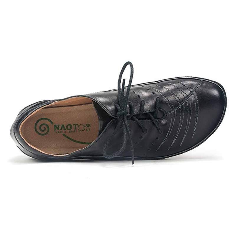 Naot Women's Kumara Lace Up Shoes- Black Madra/ Suede - Image 2